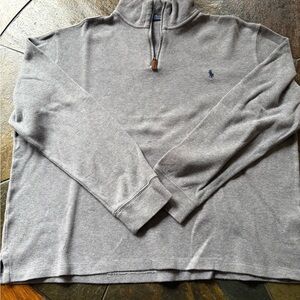 Ralph Lauren Charcoal Zip-Up Men's Sweater